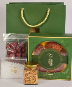 Huyết yến đảo rút lông khô–thượng hạng 50g Tặng1hộp đường phèn+1túi táo đỏ