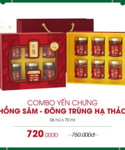 Hộp Quà Yến Chưng Hồng Sâm Đông Trùng Hạ Thảo